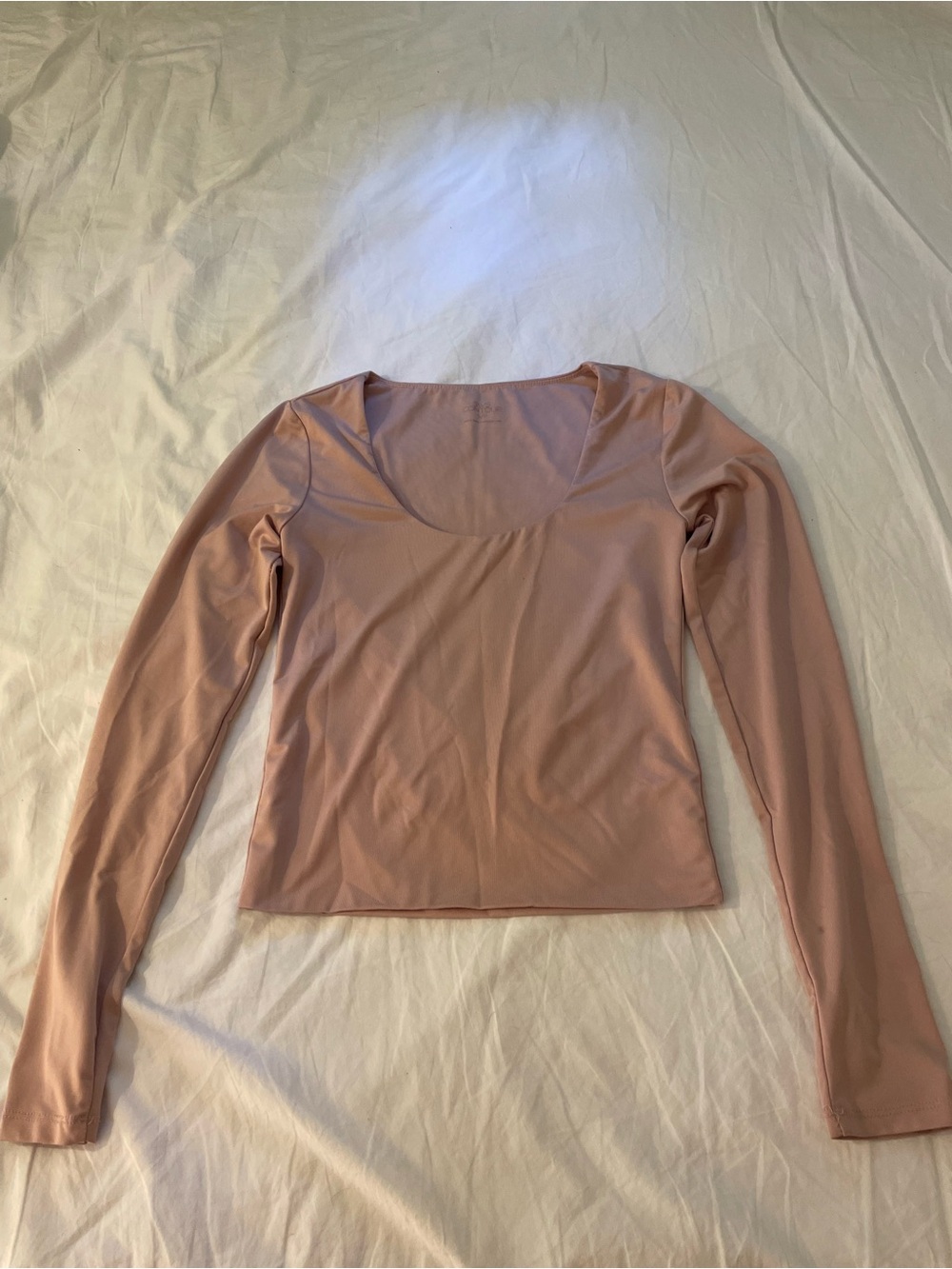 long sleeve scoop top - blush pink ! 🪽